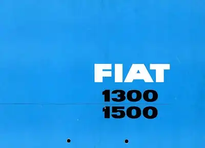Fiat 1300 / 1500 Prospekt ca. 1964