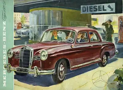 Mercedes-Benz 180 D Prospekt ca. 1956