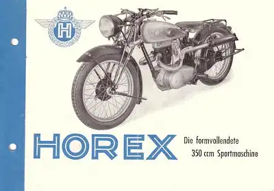 Horex SB 35 Prospekt ca. 1949