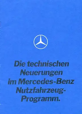 Mercedes-Benz technische Neuerungen Prospekt 9.1969