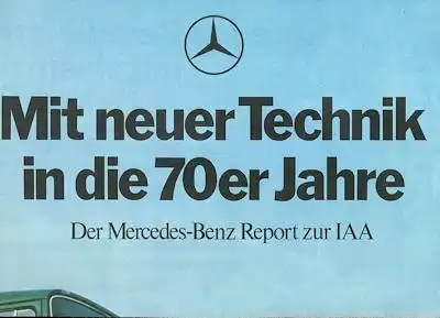 Mercedes-Benz Lkw Plakat 9.1969
