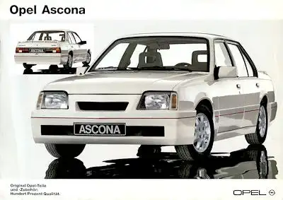Opel Ascona Teile und Zubehör Prospekt 1987