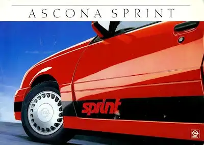 Opel Ascona Sprint Prospekt 9.1986