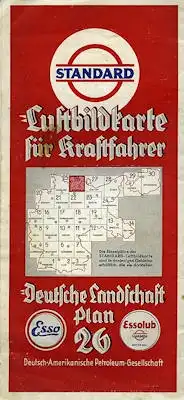 Standard Luftbildkarte Plan 26 Rostock 1930er Jahre