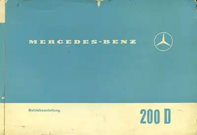 Mercedes-Benz 200 D Bedienungsanleitung 2.1966