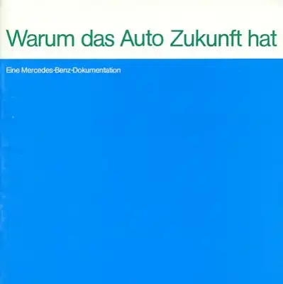 Mercedes-Benz Zukunft-Programm 8.1973