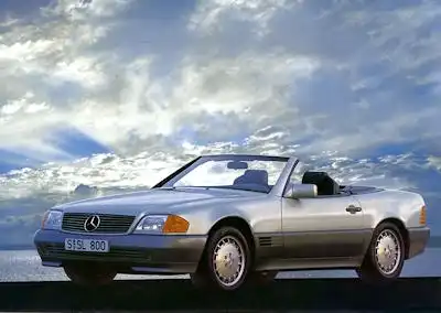 Mercedes-Benz Der neue SL Prospekt 8.1989