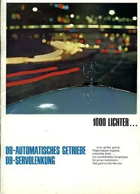 Mercedes-Benz Automatisches Getriebe Prospekt 4.1966