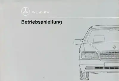 Mercedes-Benz 600 SE SEL Bedienungsanleitung 2.1991