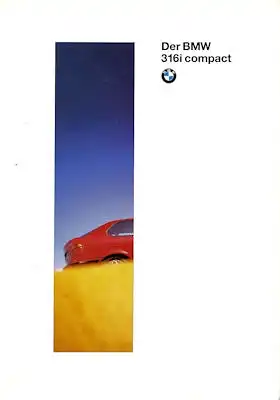 BMW 316i Compact Prospekt 1.1994