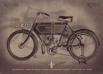 Adler Motorrad Programm 1951/52