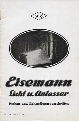 Eisemann Licht u. Anlasser 9.1924