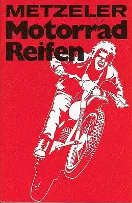 Metzler Motorrad Reifen Prospekt 1972