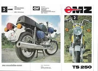 MZ TS 250 Prospekt 1973 pl