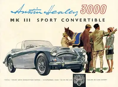 Austin Healey 3000 Prospekt 1960er Jahre nl