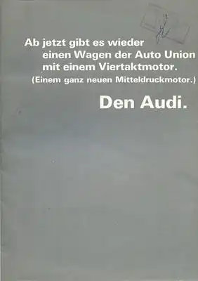 Audi 72 (F 103) Prospekt 10.1965