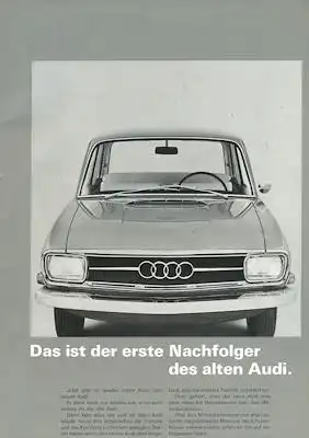 Audi 72 (F 103) Prospekt 10.1965
