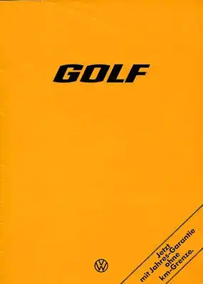 VW Golf 1 Prospekt 8.1975
