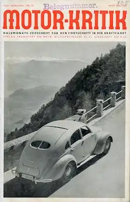 Motor-Kritik 1938 Heft 10