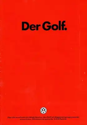 VW Golf 2 Prospekt 7.1985