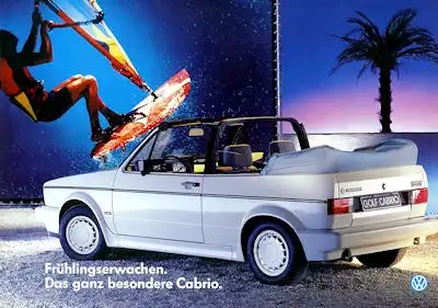 VW Golf 1 Cabriolet Prospekt ca. 1985