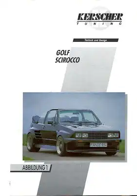 VW / Kerscher Tuning Golf Cabriolet u.a. Prospekt 1980er Jahre