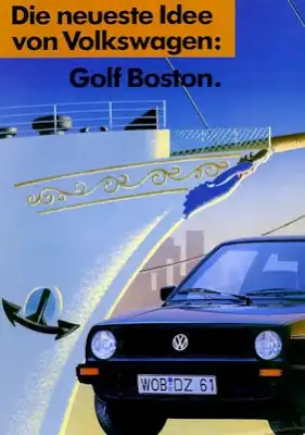 VW Golf 2 Boston Prospekt ca. 1989