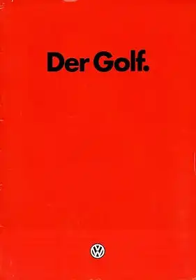 VW Golf 2 Prospekt 8.1984