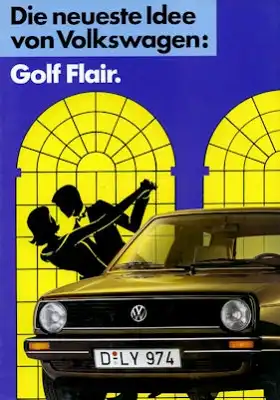 VW Golf 2 Flair Prospekt 1986
