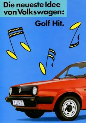 VW Golf 2 Hit Prospekt 1986