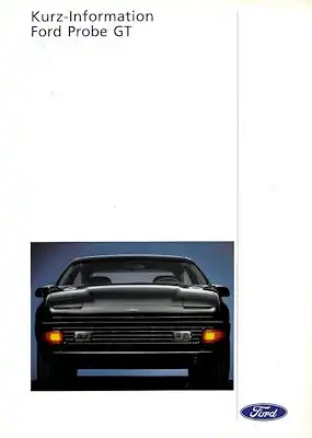 Ford Probe GT Prospekt 9.1990