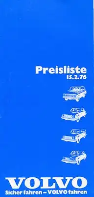 Volvo Preisliste 2.1976