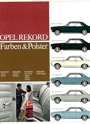 Opel Rekord C Limousine Farben 8.1966