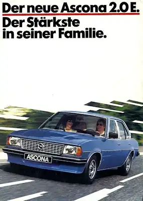 Opel Ascona B 2.0 E Prospekt 1.1980