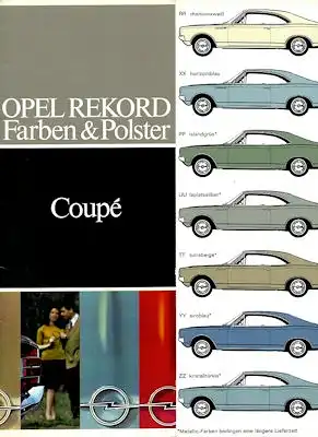Opel Rekord C Coupé Farben 8.1966