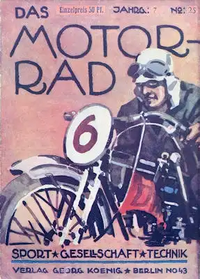 Das Motorrad 1927 Heft 25