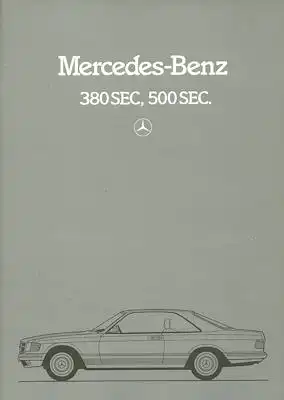 Mercedes-Benz 380-500 SEC Prospekt 7.1981