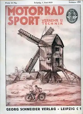 Motorrad Verkehr Sport und Technik 1929 Heft 22