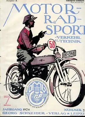 Motorrad Verkehr Sport und Technik 1924 Heft 28