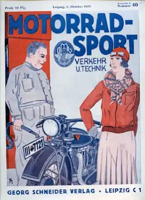 Motorrad Verkehr Sport und Technik 1929 Heft 40