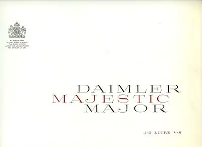 Daimler Majestic Major Prospekt 1960er Jahre