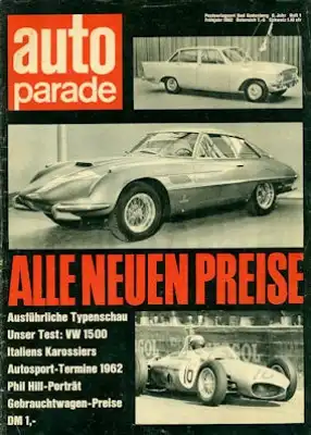 Auto Parade 1962 Heft 1