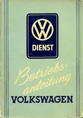 VW Käfer Bedienungsanleitung 9.1951