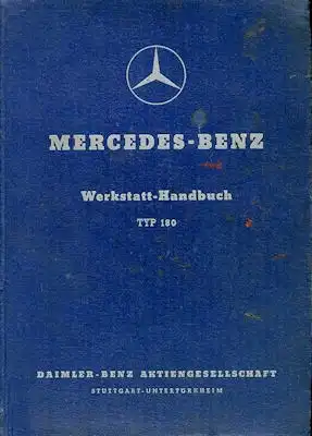 Mercedes-Benz 180 Reparaturanleitung 8.1953
