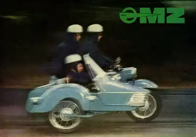 MZ ES 250/1 mit Seitenwagen Prospekt 1965