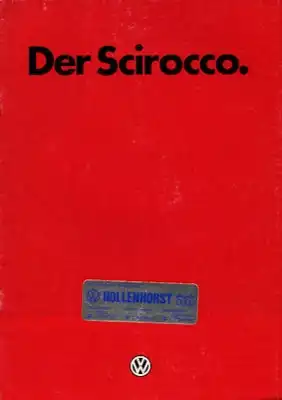 VW Scirocco 2 Prospekt 2.1981