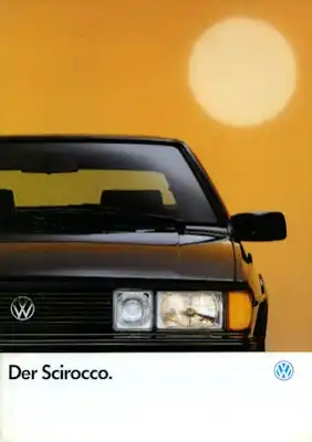 VW Scirocco 2 Prospekt 9.1989