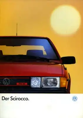 VW Scirocco Prospekt 8.1987