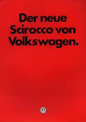 VW Scirocco 2 Prospekt 1.1981