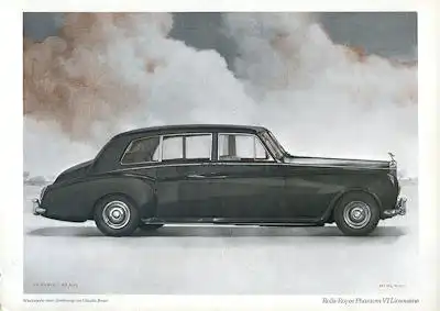 Rolls-Royce Phantom VI Limousine Prospekt 1968